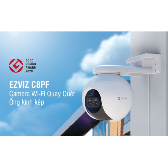 Camera Wi-Fi EZVIZ CS-C8PF 2MP (Quay Quét Ống kính kép, có màu ban đêm)